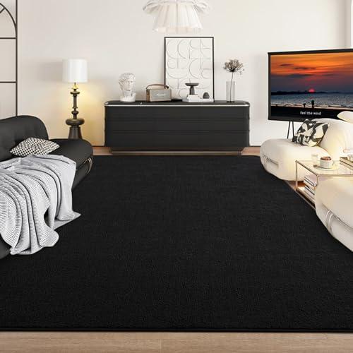 【並行輸入品】Zedrew ブラック エリアラグ 寝室 リビングルーム 4x6フィート 屋内用 低反発ラグ モダン 洗濯可能 ラグ 子供 男の子_4