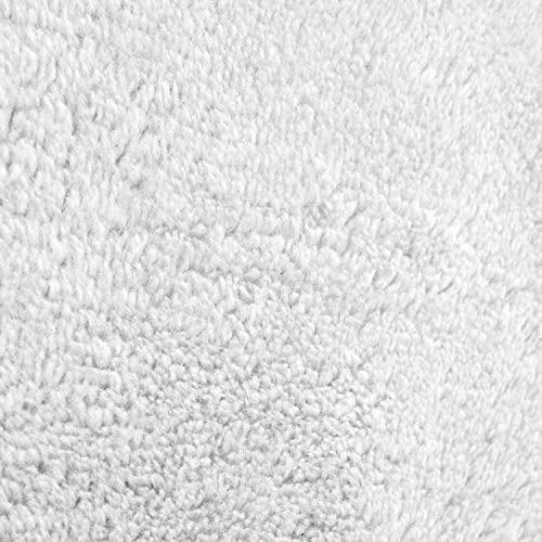 【並行輸入品】Paco Home ソフトエリアラグ シルバー コージーラグ 滑り止め 無地 洗濯可能 サイズ: 2フィート8インチ x 9フィー_4