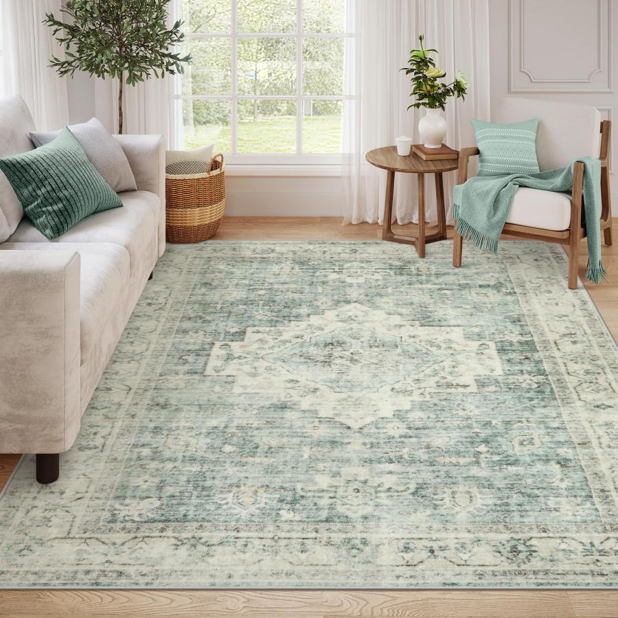 【並行輸入品】 LIVEBOX Washable Area Rug 8x10 Rugs for Living Room Bedroom， Non_3