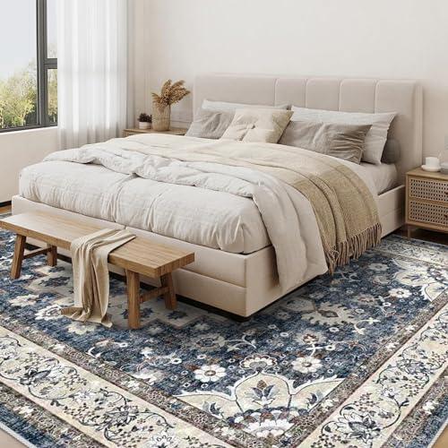 【並行輸入品】 Washable Living Room Area Rug 9 x 12 Stain Resistant Medallion_7