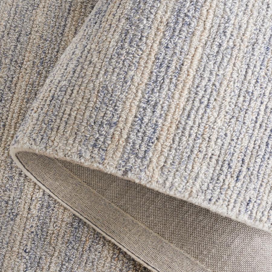 【並行輸入品】 SAFAVIEH Ebony Collection Area Rug 3' x 5'， Blue & Grey， Handm_9
