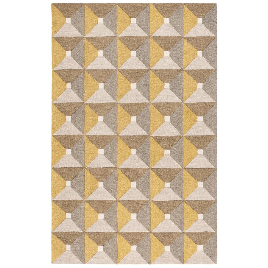 【並行輸入品】 SAFAVIEH Genre Collection Area Rug 4' x 6'， Grey & Gold， Handm_3