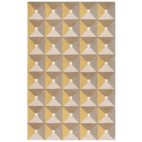 【並行輸入品】 SAFAVIEH Genre Collection Area Rug 4' x 6'， Grey & Gold， Handm_4