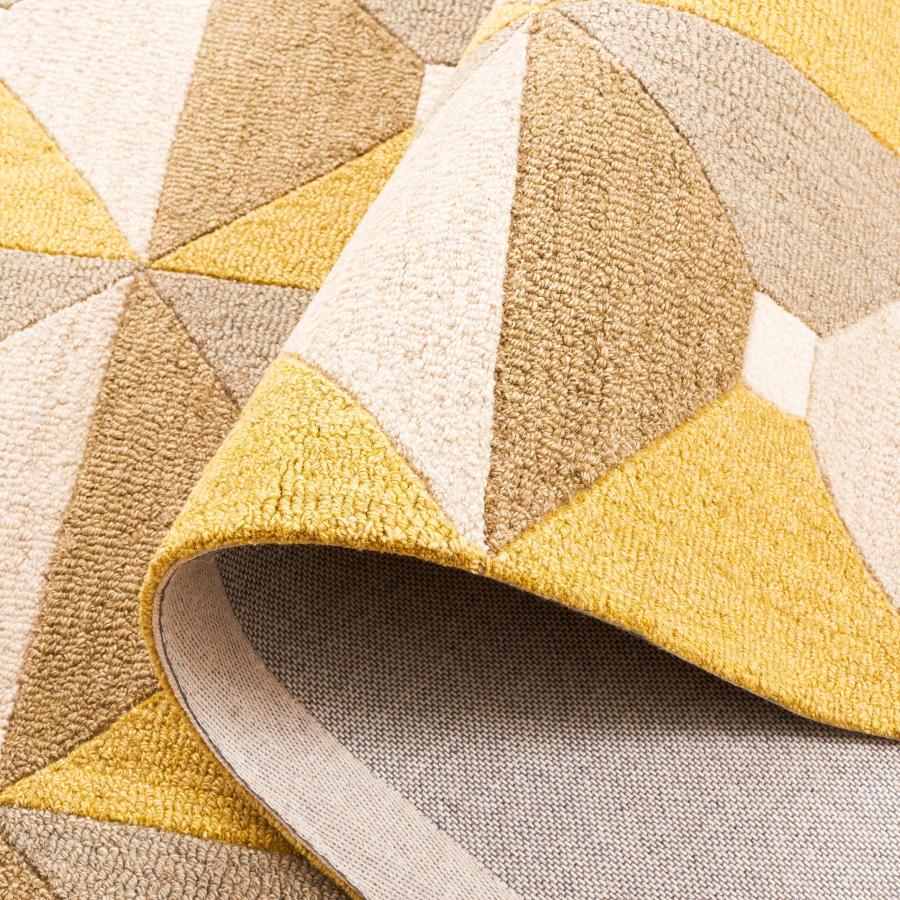 【並行輸入品】 SAFAVIEH Genre Collection Area Rug 4' x 6'， Grey & Gold， Handm_6