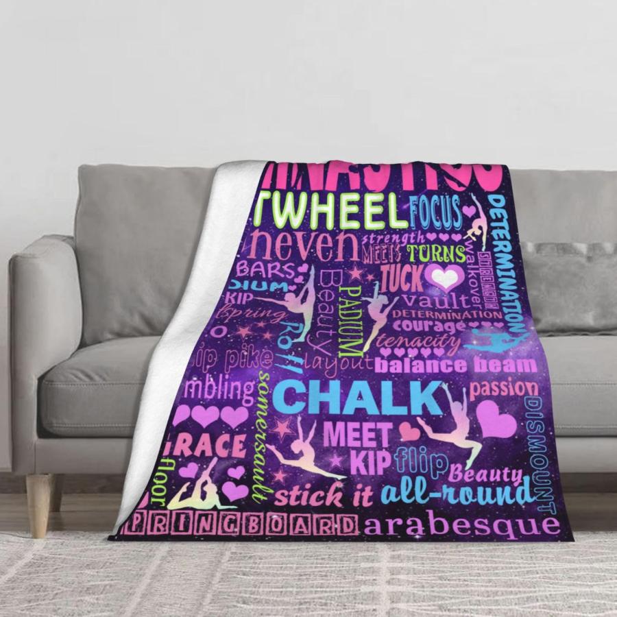 【並行輸入品】 UOER Gymnastics Blanket， Gymnastics Gifts for Girls， Gifts for G