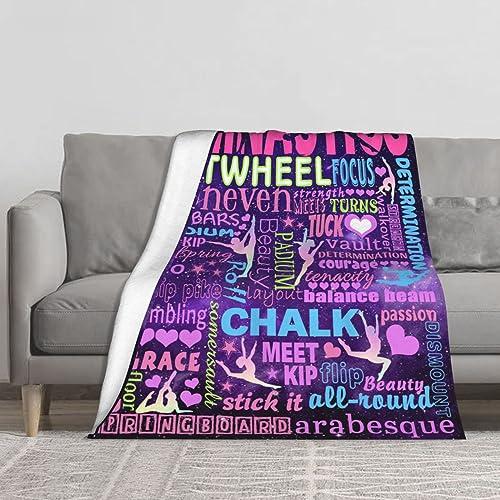【並行輸入品】 UOER Gymnastics Blanket， Gymnastics Gifts for Girls， Gifts for G