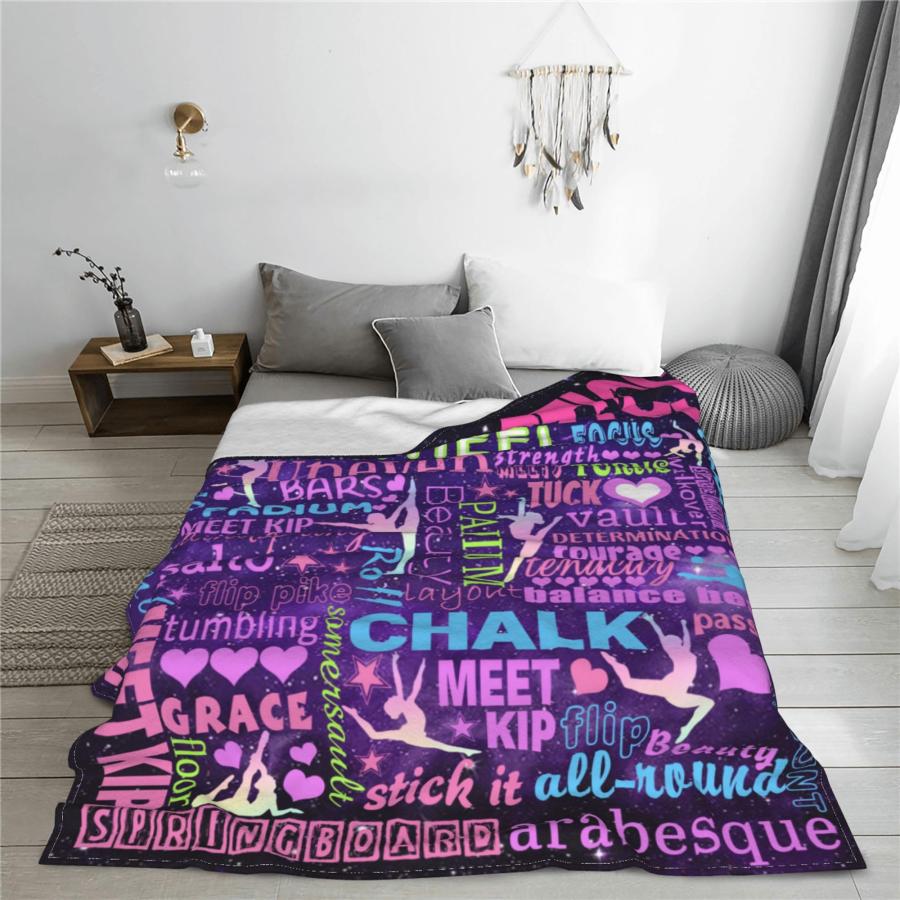 【並行輸入品】 UOER Gymnastics Blanket， Gymnastics Gifts for Girls， Gifts for G
