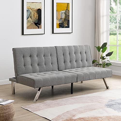 【並行輸入品】 Futon Sofa Bed，Convertible Folding Futon Couch Breathable Small_1