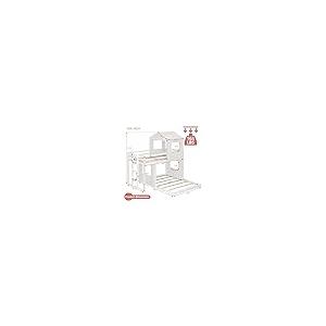 【並行輸入品】 Harper & Bright Designs Twin Over Full Wooden Bunk Bed with Play_5