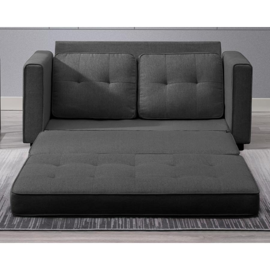 【並行輸入品】 Mjkone 55" W Convertible Folding Futon Pull Out Floor Gaming Sof_6