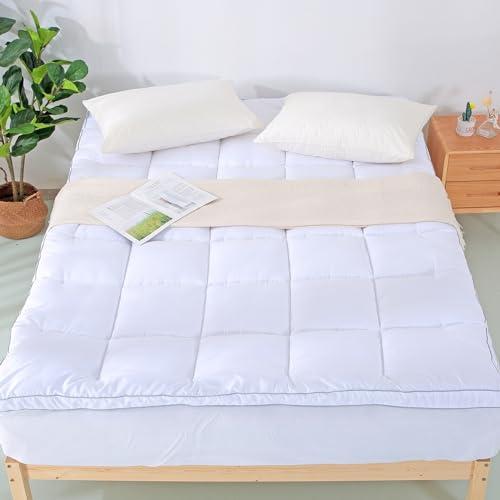 【並行輸入品】EVOLIVE Microfiber Mattress Topper Mattress Pad Pillow Cover Quil_1