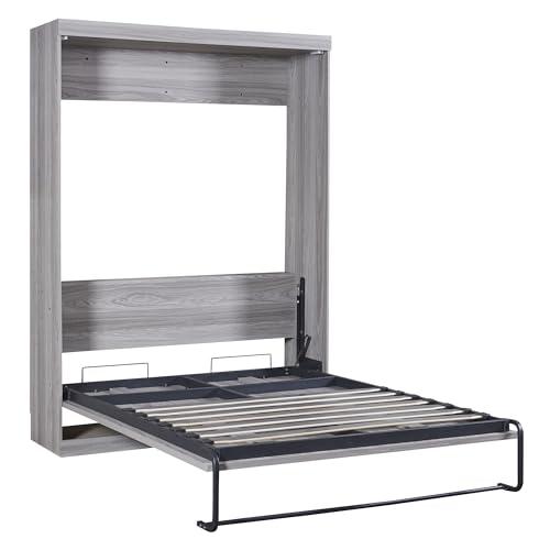 【並行輸入品】 Murphy Bed Full Size, Cabinet Beds with A Mute Slats Support, Woの画像