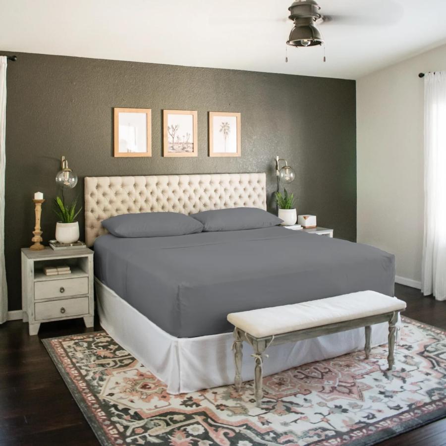 【並行輸入品】 One Bed Luxe & Lazy Sheet Set (King， White)_3
