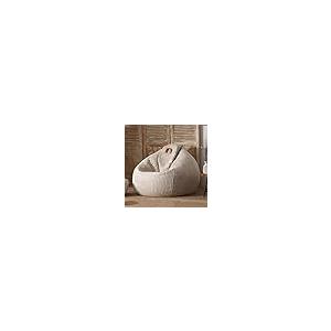 【並行輸入品】 Bean Bag Chair Cotton Linen Bean Bag Chair Cover (No Filler) For_2