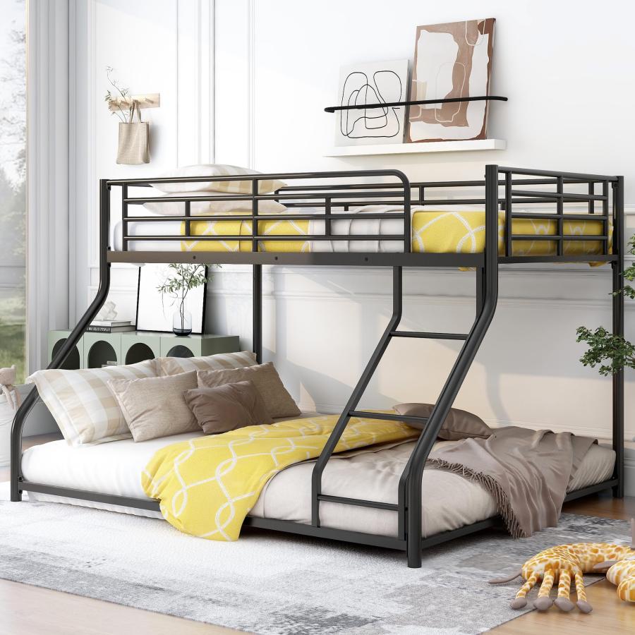 【並行輸入品】 Harper & Bright Designs Twin XL Over Queen Bunk Bed, Heavy Duty