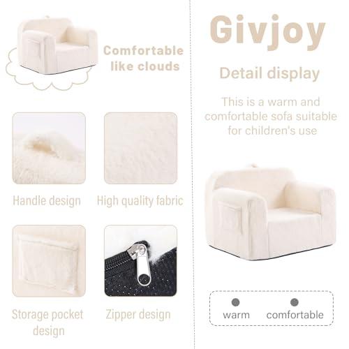 【並行輸入品】幼児用椅子 フラシ天 キッズカウチ 快適なキッズソファ 幼児用ラウンジャーチェア 寝室用 コンバーチブル幼児用カウチ 女の子と男の_7