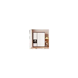 【並行輸入品】 Twin Size Murphy Bed with Storage Cabinet, Wood Wall Bed can beの画像