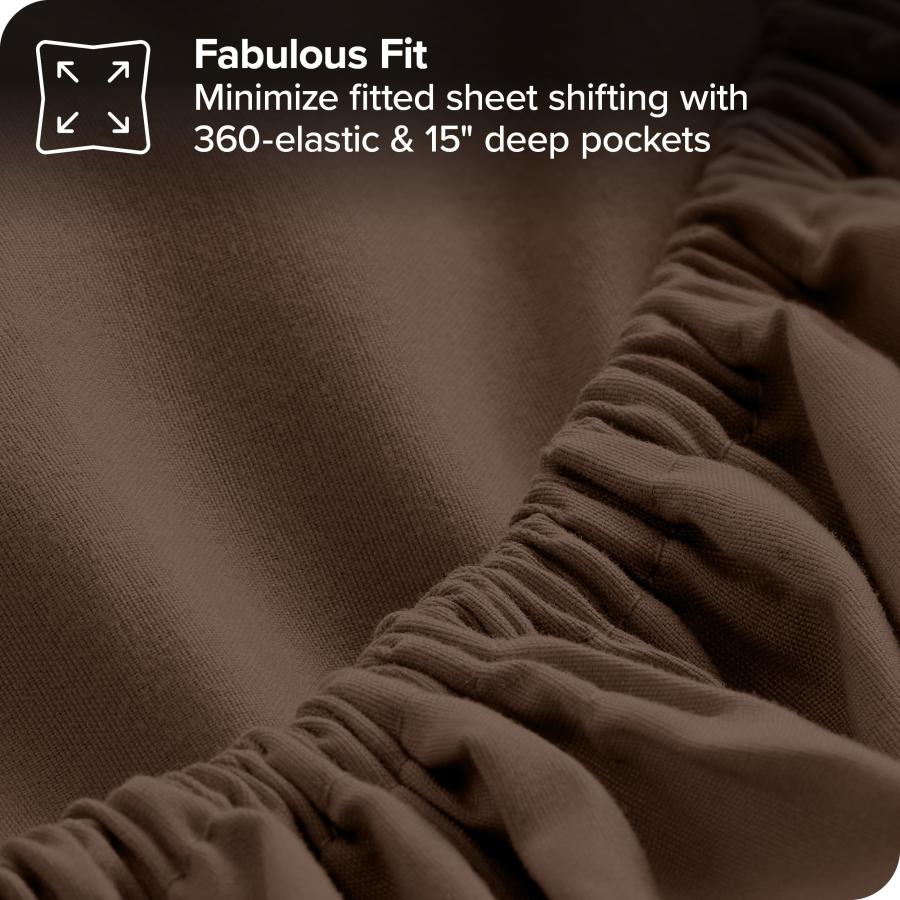 【並行輸入品】 Upluxius Cocoa/Cocoa Bed in A Bag 8 Piece Comforter & Sheet Setの画像