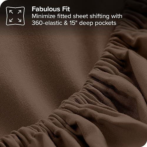 【並行輸入品】 Upluxius Cocoa/Cocoa Bed in A Bag 8 Piece Comforter & Sheet Setの画像