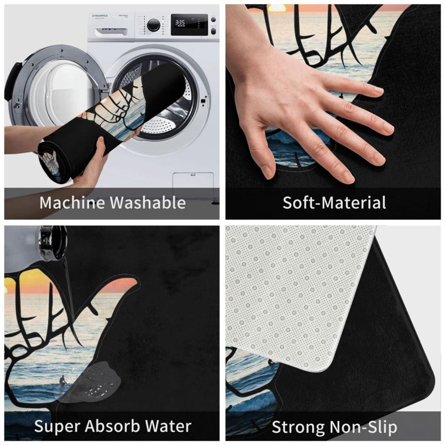 【並行輸入品】 Shaka Waves Welcome Guests to Indoor and Outdoor Doormats， Non S_9