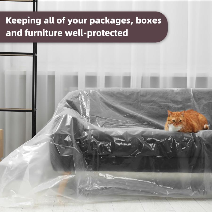 【並行輸入品】Yotelab Plastic Couch Cover for Moving，Sofa Bag Cover Protector，F