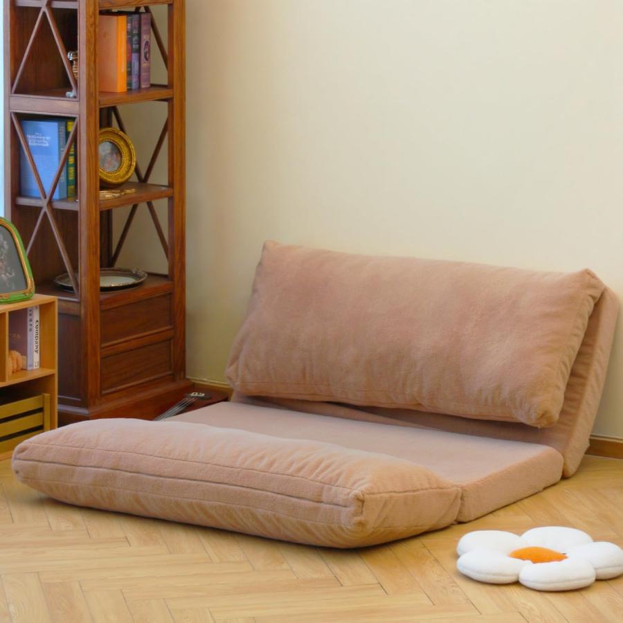 【並行輸入品】N&V Lサイズ 折りたたみマットレスソファ ビーンバッグベッド フォーム充填 折りたたみマットレスソファ 取り外し可能で洗濯機で_3