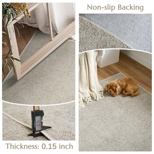 【並行輸入品】 jinchan Modern Area Rug 3x5 Washable Rug Indoor Entryway Doormat_4