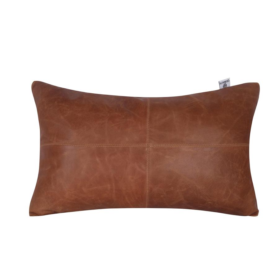 【並行輸入品】 HideNgo Lambskin Leather Rectangular Pillow Cover Sofa Cushion