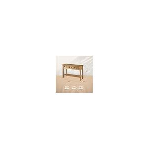 【並行輸入品】 Furniture Dash Solid Wood Console Table with 3 Drawers 47.9" W，_5