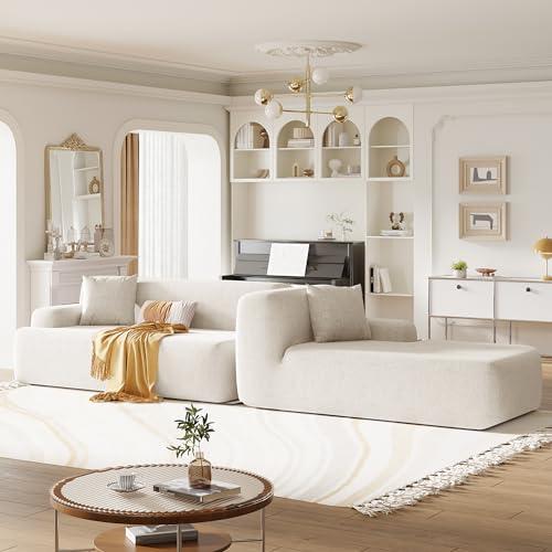 【並行輸入品】 HanStrong Modular Sectional Sofa Couch 109" Sponge Upholstered C_4