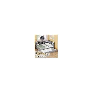 【並行輸入品】 Bellemave Daybed with Trundle and Bookcase Headboard， Twin Size_2