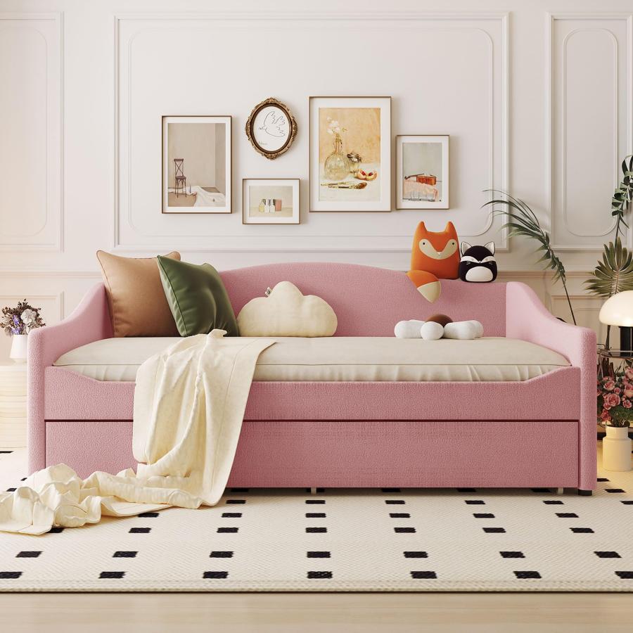 【並行輸入品】 Harper & Bright Designs Full Size Daybed with Trundle， Upholster_5