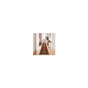 【並行輸入品】 Wool Jute Runner 2.6x12 Kilim Reversible Southwestern Runner Geo_5