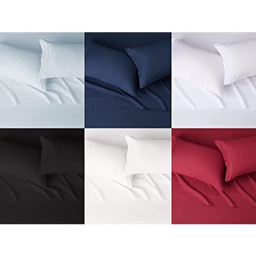 【並行輸入品】 snowhomes Cal King Size Bed Sheet Set 800 Thread Count 4 PCs Pre