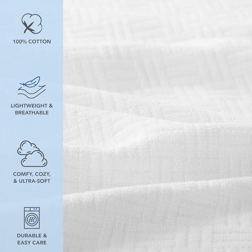 【並行輸入品】 Arkwright Basket Weave King Blanket Case of 4 100% Ringspun Co_4