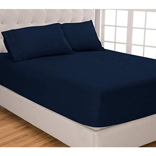 【並行輸入品】 snowhomes Rv King Size Bed Sheet Set 4 PCs Premium Breathable Be