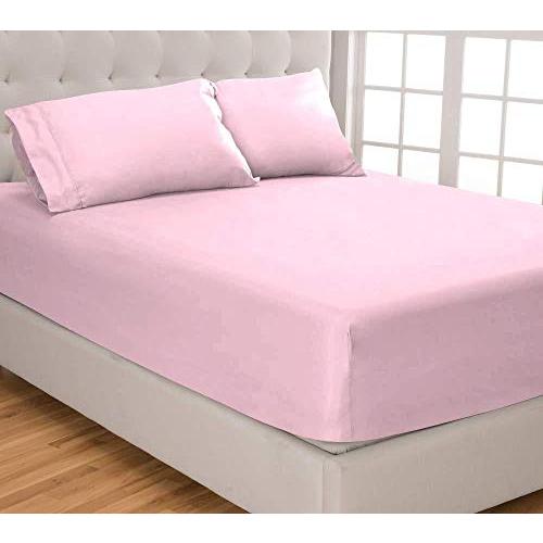 【並行輸入品】 snowhomes Rv King Size Bed Sheet Set 4 PCs Premium Breathable Be