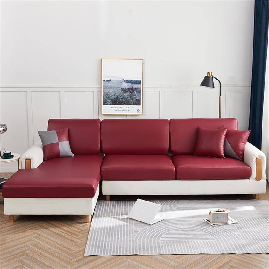 【並行輸入品】NNSMUN 防水リクライニングソファカバー カウチクッションカバー ソファシート、PU素材 シートクッション スリップカバー カ