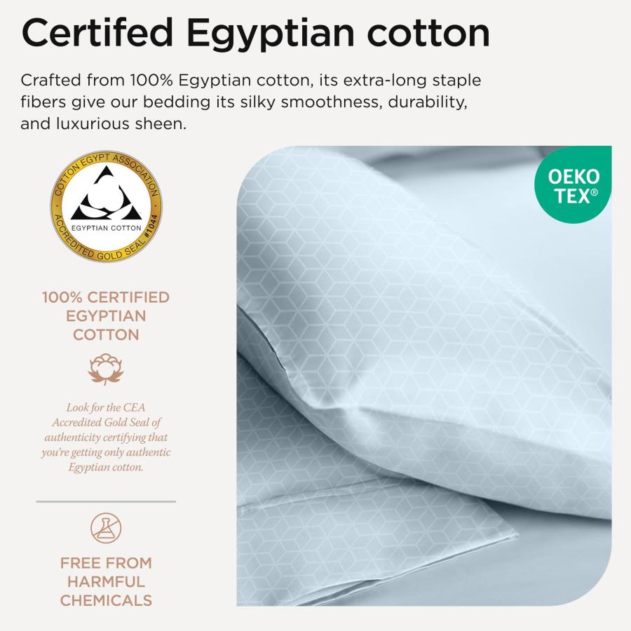 【並行輸入品】 Threadmill Egyptian Cotton Sheets for King Size Bed | 100% Certi_6