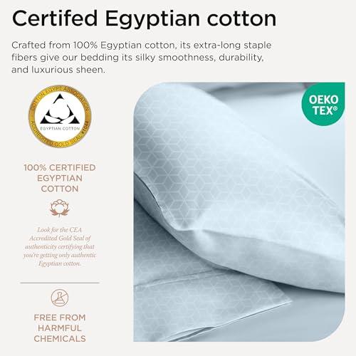 【並行輸入品】 Threadmill Egyptian Cotton Sheets for King Size Bed | 100% Certi_7