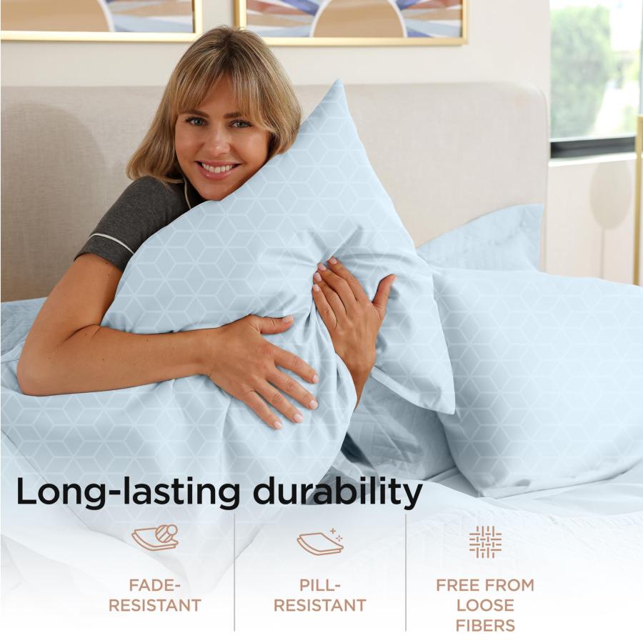 【並行輸入品】 Threadmill Egyptian Cotton Sheets for King Size Bed | 100% Certi_9