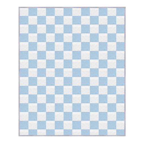 【並行輸入品】 Lifup Checkered Area Rug for Living Room and Bedroom， Moroccan C_7