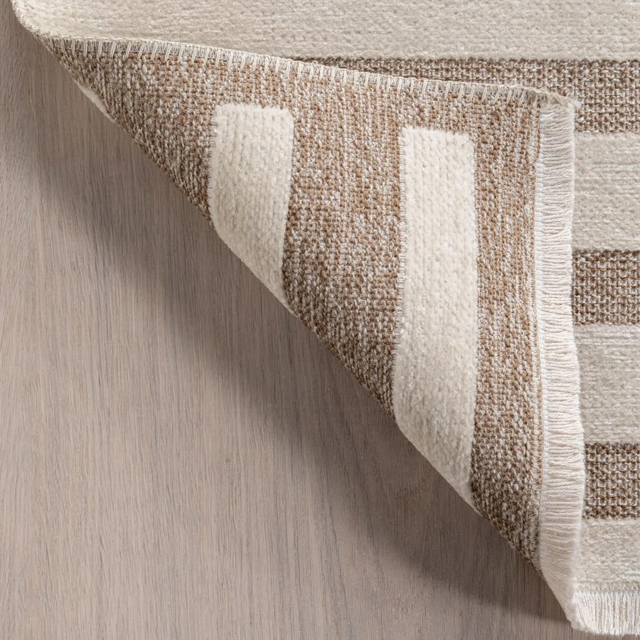 【並行輸入品】 Nuloom Versa Mina Beige/Cream， 4' x 6'， Soft and Cozy， High Traf_6