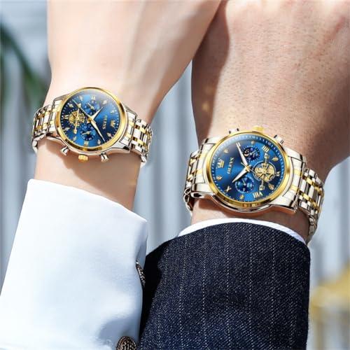 【並行輸入品】OLEVS カップルウォッチ バレンタイン カップル マッチングウォッチ 彼と彼女のカップルセット 腕時計 男女兼用 恋人 結婚式_4