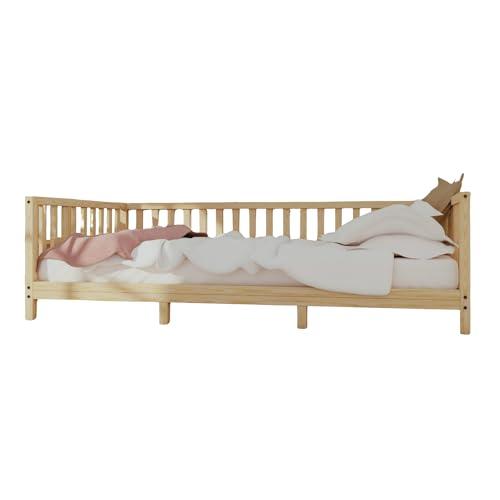 【並行輸入品】 Montessori Floor Bed Designed with Open Front and Footed Model fの画像