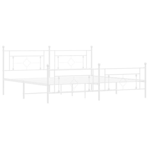 【並行輸入品】 vidaXL 10'' King Metal Bed Frames with Headboard and Footboard，_1
