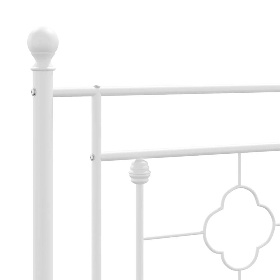 【並行輸入品】 vidaXL 10'' King Metal Bed Frames with Headboard and Footboard，_9