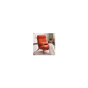 【並行輸入品】 Hosnnile Accent Chair with Cushion， Mid Century Modern Upholster