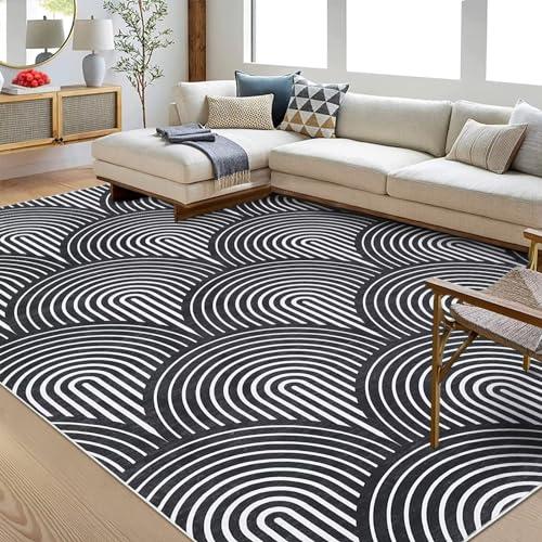 【並行輸入品】 GAOMON Washable Rug 6x9 Area Rugs for Living Room Modern Stripes_1