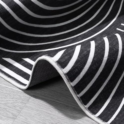 【並行輸入品】 GAOMON Washable Rug 6x9 Area Rugs for Living Room Modern Stripes_4